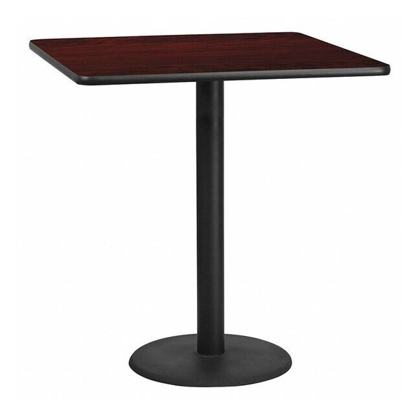 Square Laminate Table, Laminate Top, Wood Grain