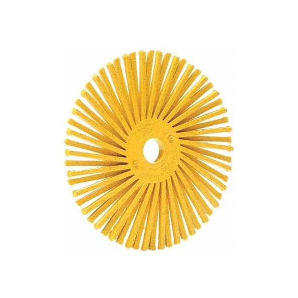 Scotch-Brite Radial Bristle Disc,3'' dia.,Arbor Hole RB-ZB Pack of 40
