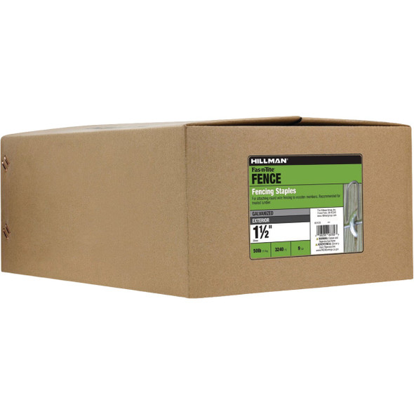Hillman Fas-n-Tite 1-1-2 In. Hot Dipped Galvanized Fence Staples (50 Lb.) 461636 235450