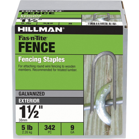 Hillman Fas-n-Tite 1-1-2 In. Hot Dipped Galvanized Fence Staples (5 Lb.) 461300 236841