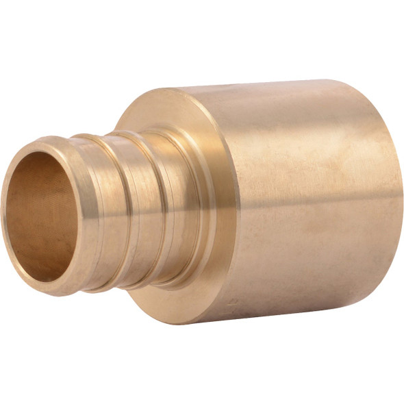 SharkBite 3/4 In. Female Sweat x 3/4 In. CF Brass PEX Adapter (10-Pack)