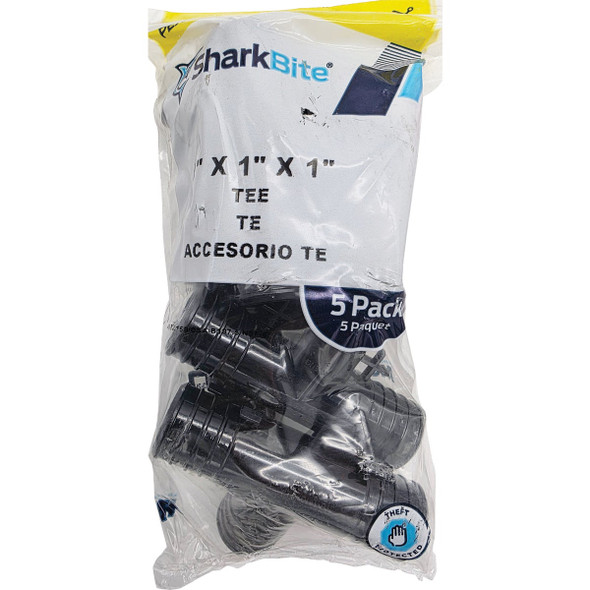 SharkBite PEX-B 1 In. Poly Alloy Barb Tee (5-Pack) UP374A5 453470