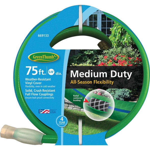 Green Thumb 5/8"x75' Md Garden Hose GTAW5875