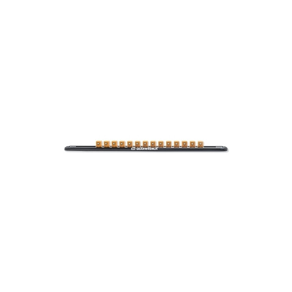 Magnetic Socket Rail, 1/2 in Drive, Includes 14 Clips
