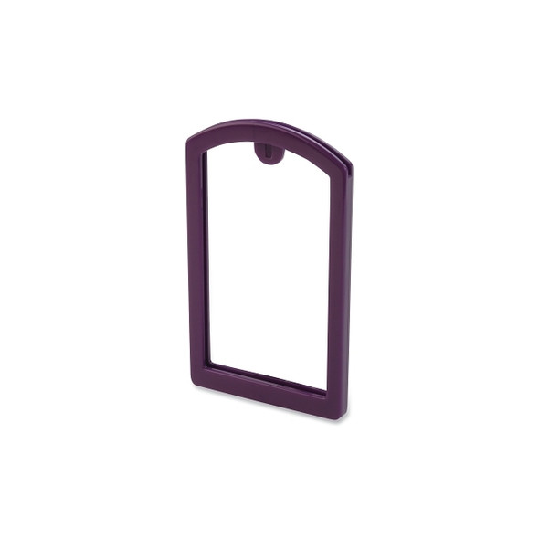Label Pocket Frame, 3.5 in L, 2 in W, Purple