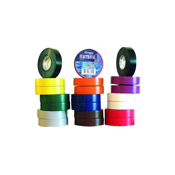 Electrical Tape, 66 ft x 3/4 in, Red Pack of 100