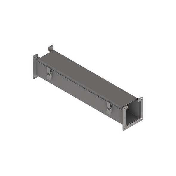 Nvent Hoffman Straight Section Wireway, 12 Rating, Steel, Powder Coated F44L24
