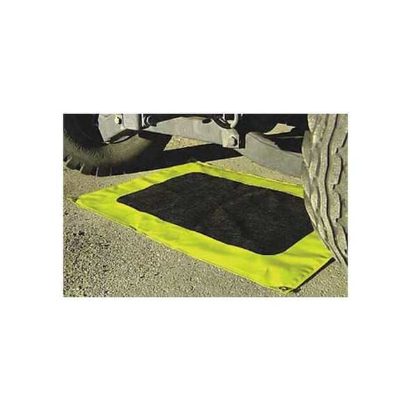 Enpac Sorbent Pillow, 22 in x 22 in, Oil, Gray, 5 PK 5655-WH