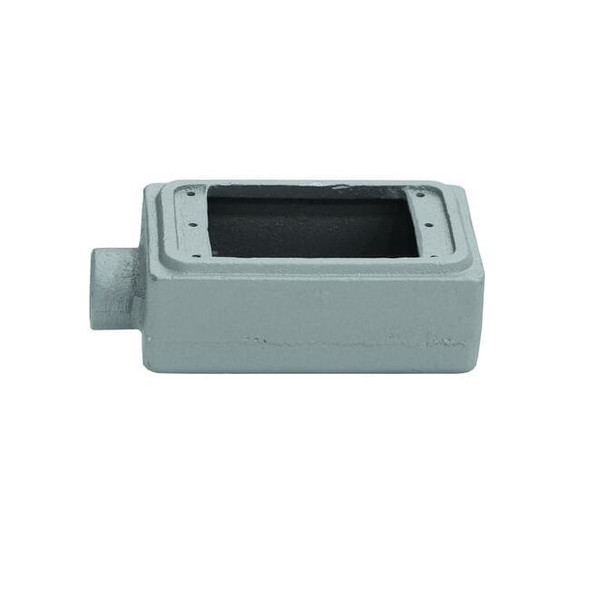 2 Gangs -Gang Horizontal, Vertical Weatherproof Cover, 4-5/8 in W, 4-5/8 in H