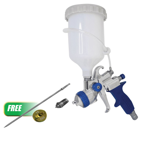 Buy (1) Spray Gun - T-75G Gravity Feed - 1.3mm Get (1) T-70 / T-75G Air Cap Set - 1.5mm 5175G-1.5