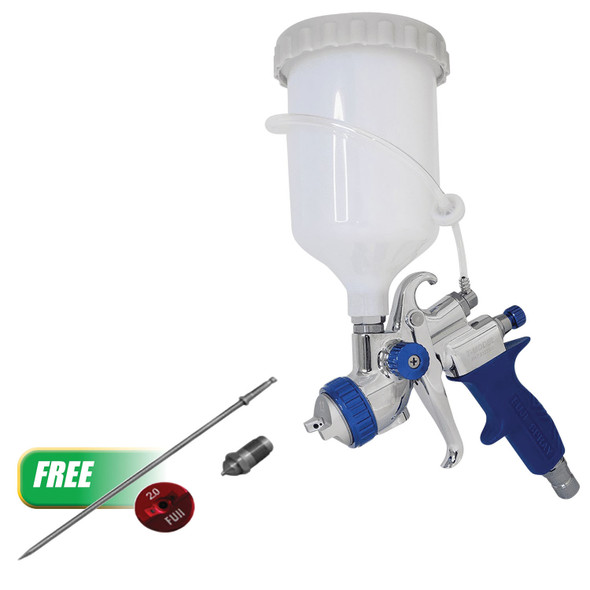 Buy (1) Spray Gun - T-75G Gravity Feed - 1.3mm Get (1) T-70 / T-75G Air Cap Set - 2.0mm 5175G-2.0