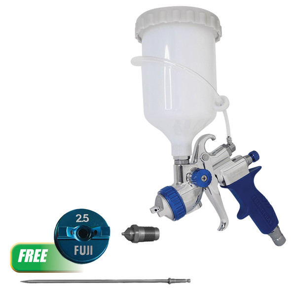 Buy (1) Spray Gun - T-75G Gravity Feed - 1.3mm Get (1) T-70 / T-75G Air Cap Set - 2.5mm 5175G-2.5