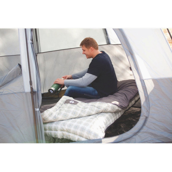 Coleman Heritage 10 Deg F 40 In. W. x 84 In. L. Big & Tall Flannel Sleeping Bag 2000008710 763629