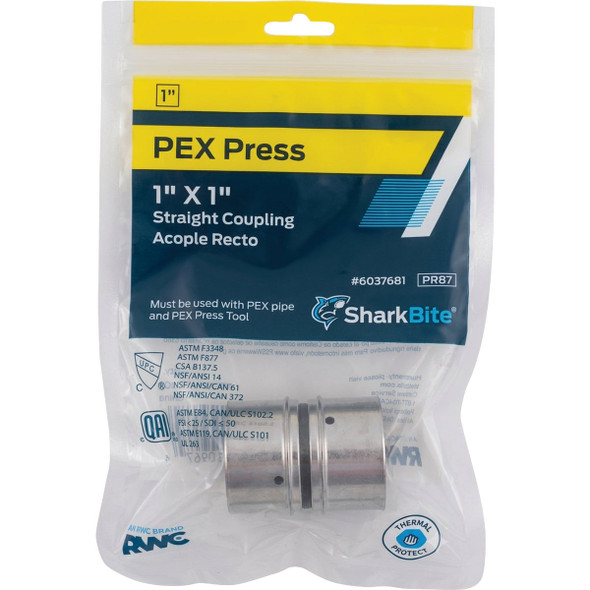 SharkBite 1 In. PEX Press Poly Coupling UPP020Z 469216