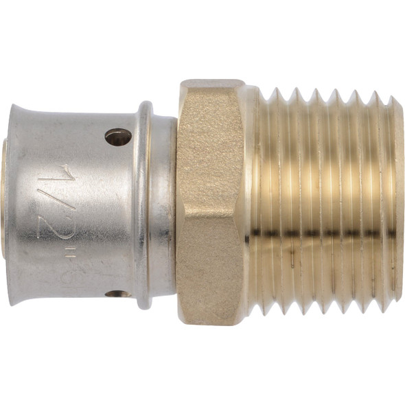 SharkBite 1/2 In. x 1/2 In. MNPT PEX Press Brass Adapter UCP120Z
