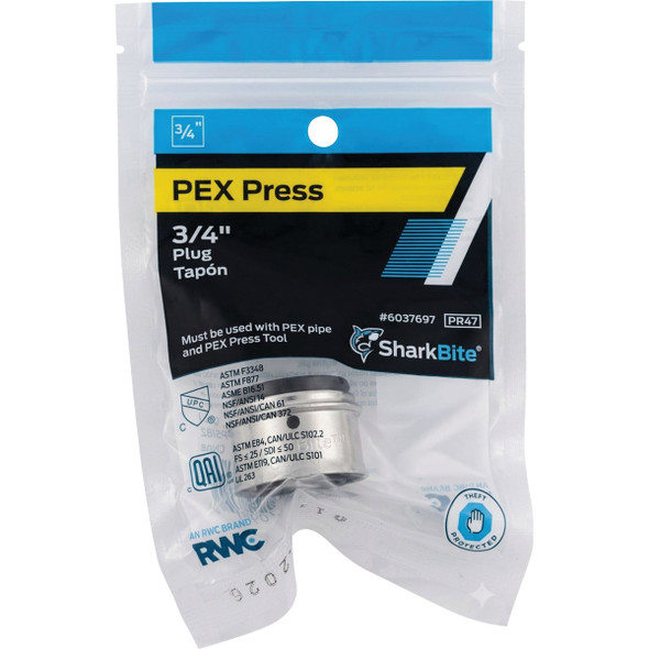 SharkBite 3-4 In. PEX Press Poly Plug UPP518Z 480420