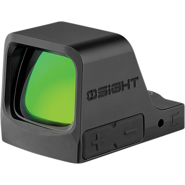 Red dot optic with multi-reticle system, large window, and motion activation. OLOSIGHTCRD