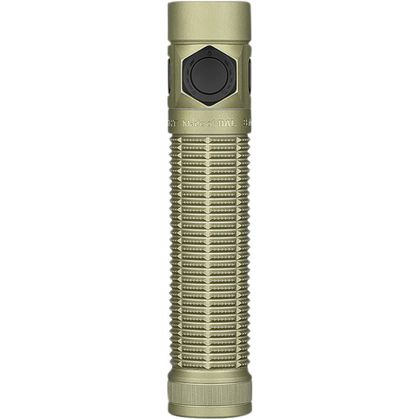 Compact 1,800-lumen flashlight with OAL™ construction and dual charging. OLBATONULTRAOG