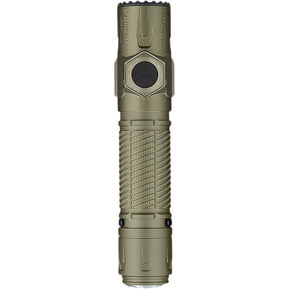 Durable 2,500-lumen tactical flashlight with long runtime and dual-mode operation. OLWARRIORUTOG