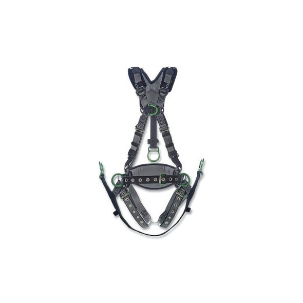 V-FIT™ Derrick Harness, Chest and Hip D Rings, Standard, Tongue Buckle Leg Straps