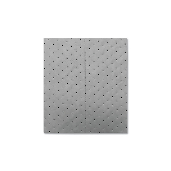 Sorbent Pads and Rolls, 18 in L x 16 in W, Universal, Laminated Extra Heavy, Three-Ply, Gray, Pads