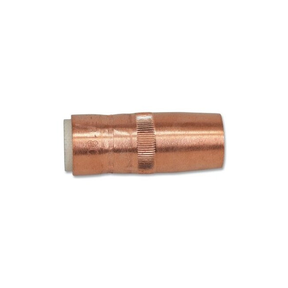 Centerfire™ Style MIG Gun Nozzle, 5/8 in Bore, 1/8 in Recess, Slim, Copper