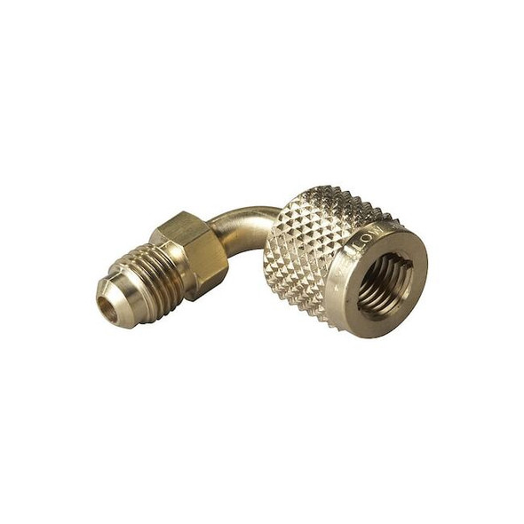 Yellow Jacket Quick Coupler,90 Deg,8 1/4 in L,Bronze 19201