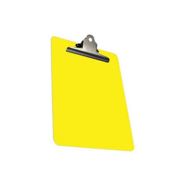 9" x 12-1/2" Metal Detectable Clipboard HD SS Clip, Yellow