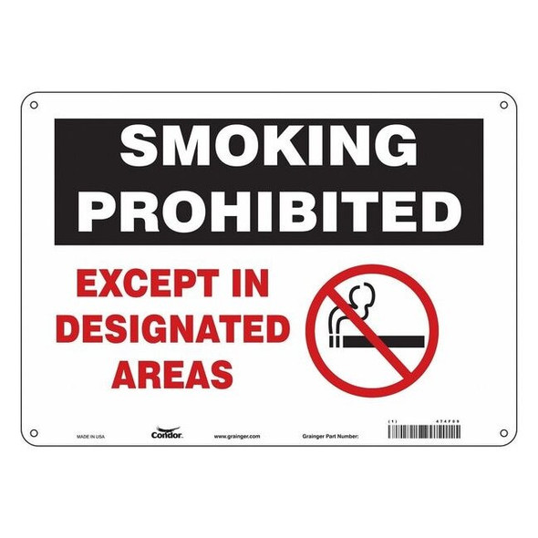 Safety Sign, 10" H, 14 in W, Polyethylene, Horizontal Rectangle, English, 474F09