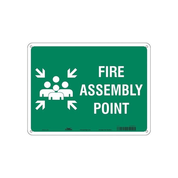 Condor Safety Sign,24" Wx18" H,0.032" Thickness 465R63