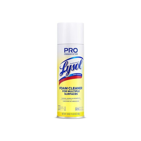 Lysol Disinfectant Foam Cleaner, 24 oz. Aerosol, Fresh 36241-02775 Pack of 2