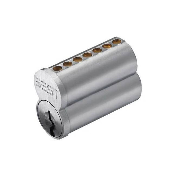 Best Interchangeable Core, Satin Chrome, Keyway Type WC, 7 Pins 1CP7WC1626
