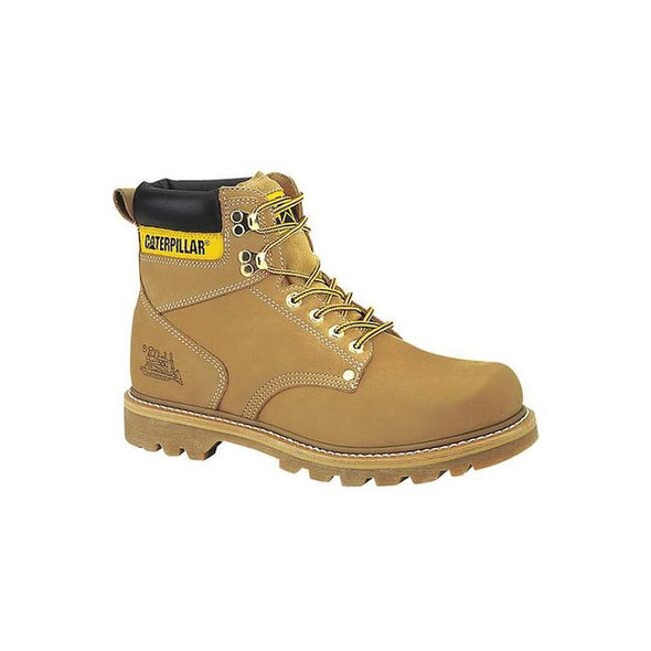Men's 6-Inch Work Boot, 10 W, Steel Toe, 6 in H, Wheat, P89162