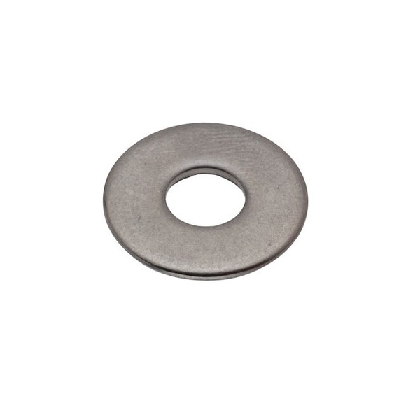 Flat Washer, For Screw Size 1/4 in ,Stainless Steel Plain Finish, 10 PK