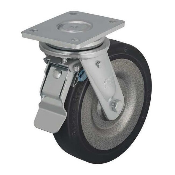 Manufacturer Varies Swivel Plate Caster,Rubber,5 in.,700 lb.,D LO-SE 125K-ST