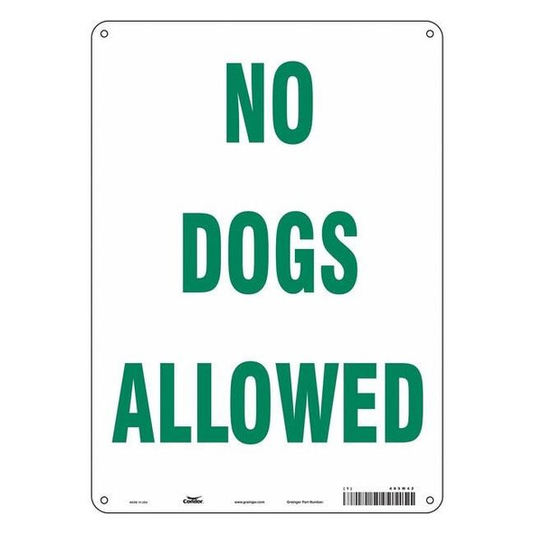 Condor Safety Sign,14 in x 10 in,Polyethylene 485M42