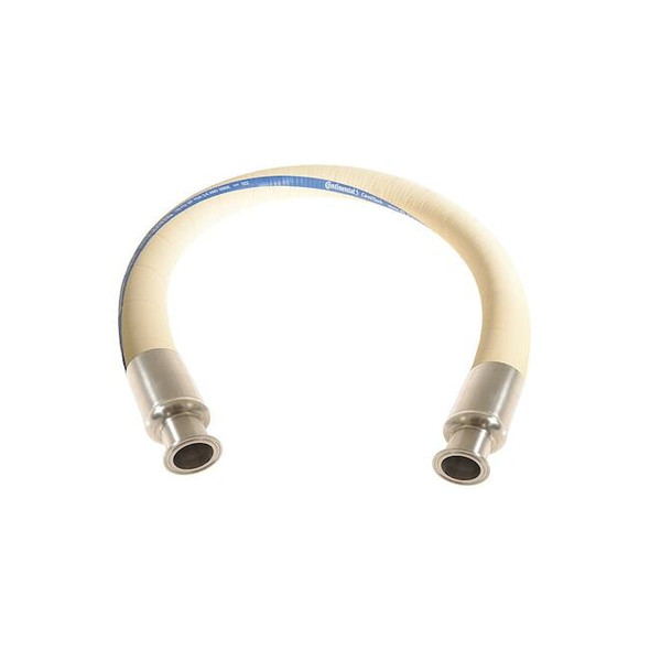Continental Food Grade Hose,1-1/2" ID x 10 ft.,White FTH150-10TC-G