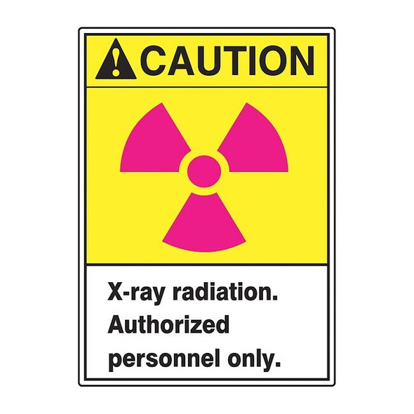 Safety Label, 5 in H, 3 1/2 in W, Vinyl, Vertical Rectangle,LRAD607VSP, PK5