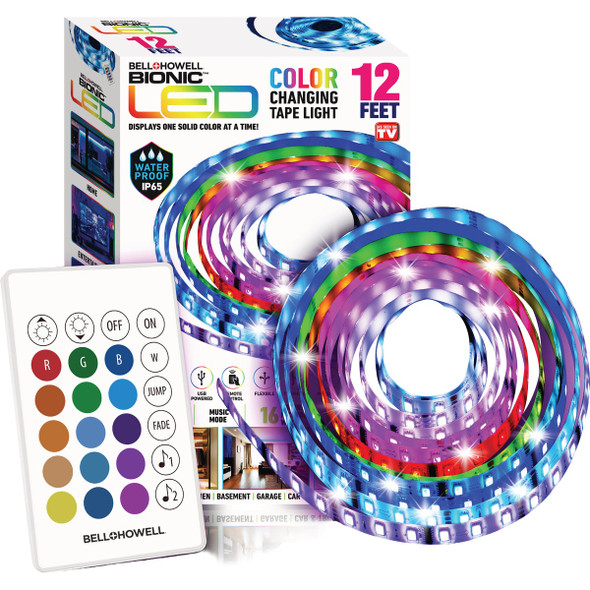 Bell+Howell 12 Ft. Bionic LED Color Changing Tape Light 8201
