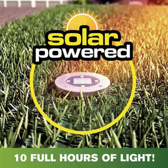 Bell+Howell Outdoor Solar LED Disk Lights (4-Pack) 1998 600870