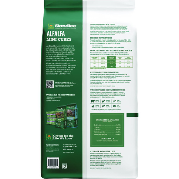 Standlee Premium Western Forage 40 Lb. Alfalfa Hay Mini Cubes 1180-40115-0-0 754151