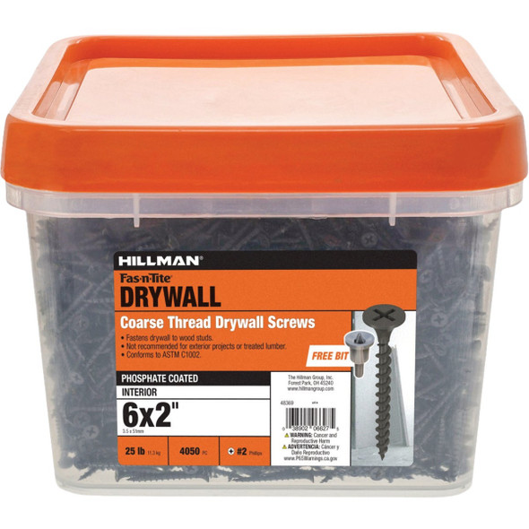 Fas-n-Tite 4050 #6x2"crs Blk Scr 48369 233479