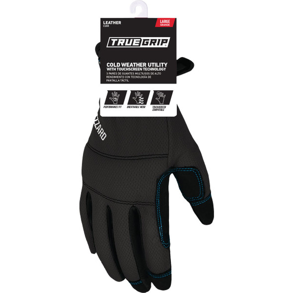 True Grip Men's Large Winter Blizzard Gloves 98622-23