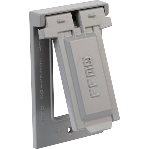 Bell Single Gang Rectangular Aluminum Bronze Weatherproof Outdoor Box Cover 5103-2 535796