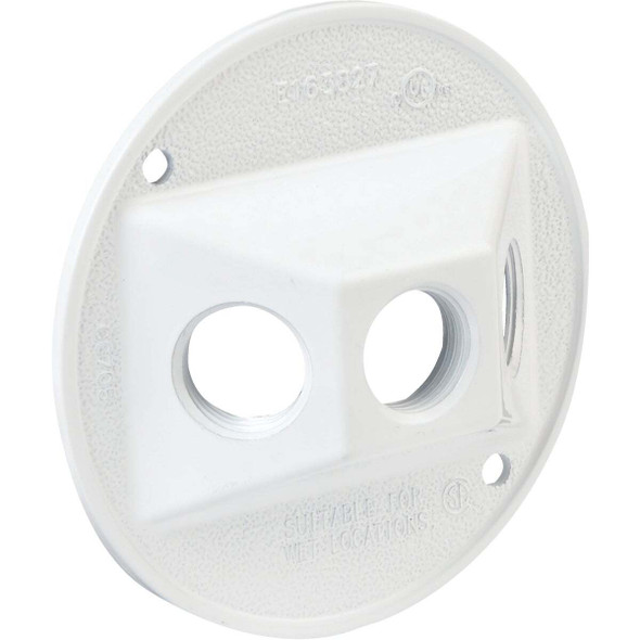 Bell Wht Outdoor Round Cover 5197-1