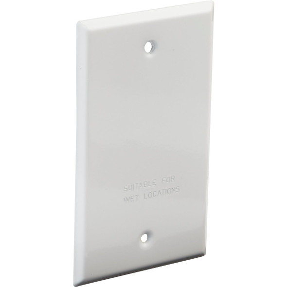 Bell Wht Outdoor Blank Cover 5173-1