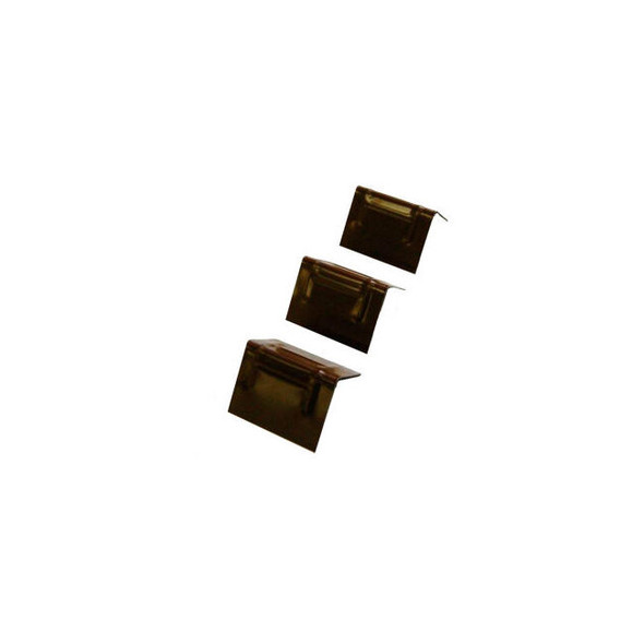 Encore Packaging Plastic Edge Protectors 2-1/4""W x 1-5/8""L Black 1000/Pack