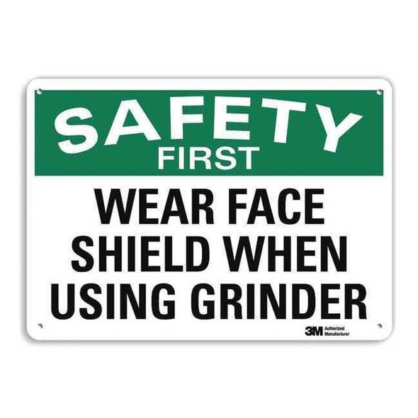 Lyle Plastic Safety Sign,14"x10", U7-1268-NP_14X10 U7-1268-NP_14X10