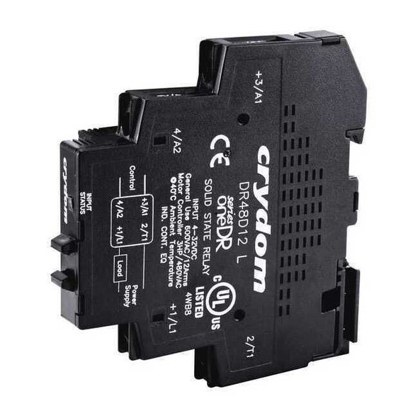 Crydom Solid State Relay, 3 Phase, Screw Clamp, DIN Rail, SCR DR24B12