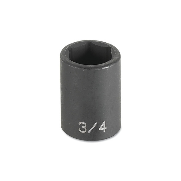 Impact Socket, 1/2 in Drive Size, 1-1/8 in Socket Size, Hex, 6-point, Standard Length